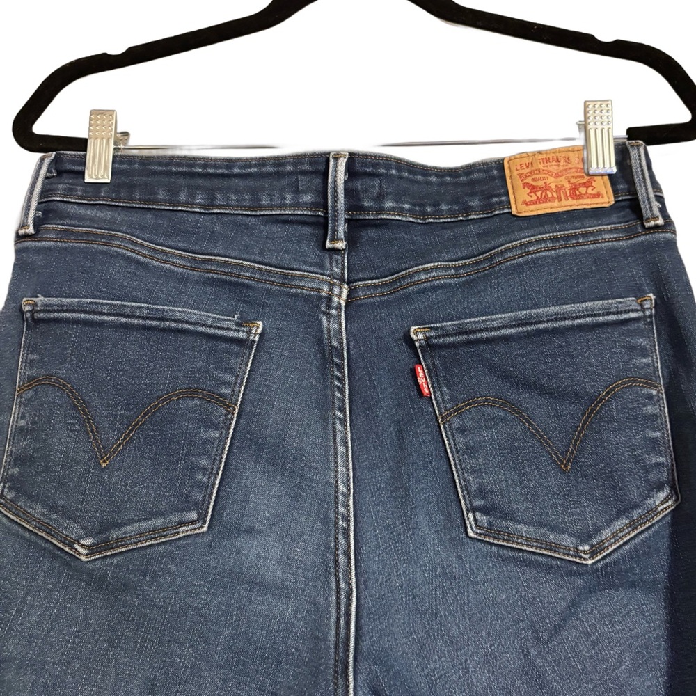 Levi's Midrise Blue Skinny Jeans Cotton/Poly Blend Stretch Women’s Size 12 - Picture 9 of 9